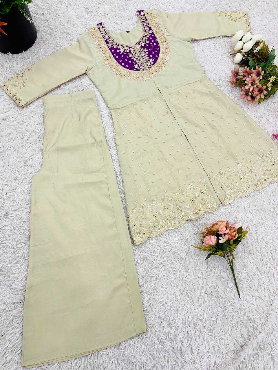 Ynf Heavy Roman Silk KESH499 5277 Western Wears Wholesale Co-ord Set Manufacturer