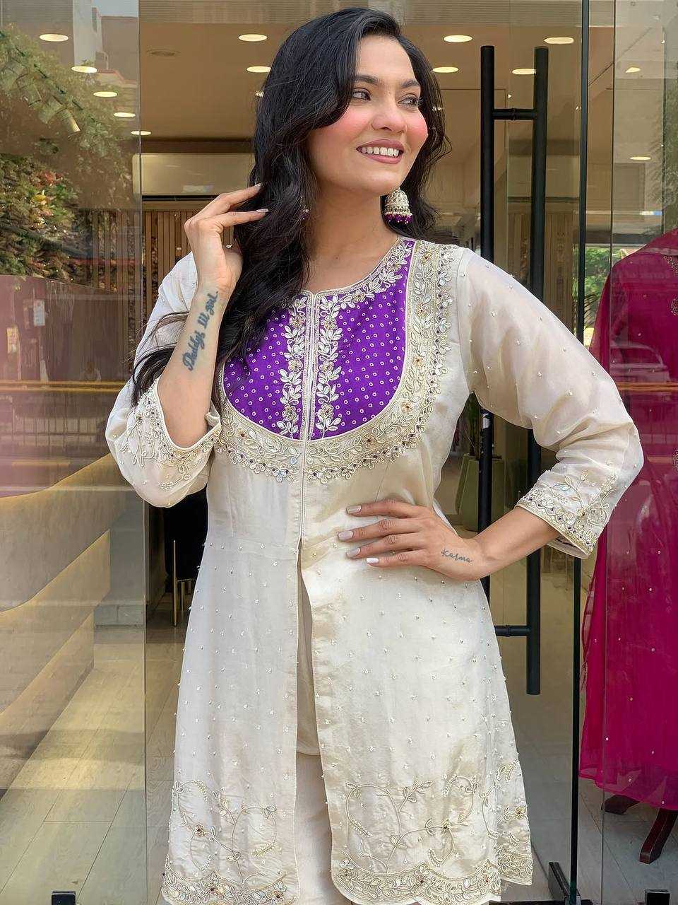 Ynf Heavy Roman Silk KESH499 5277 Western Wears Wholesale Co-ord Set Manufacturer