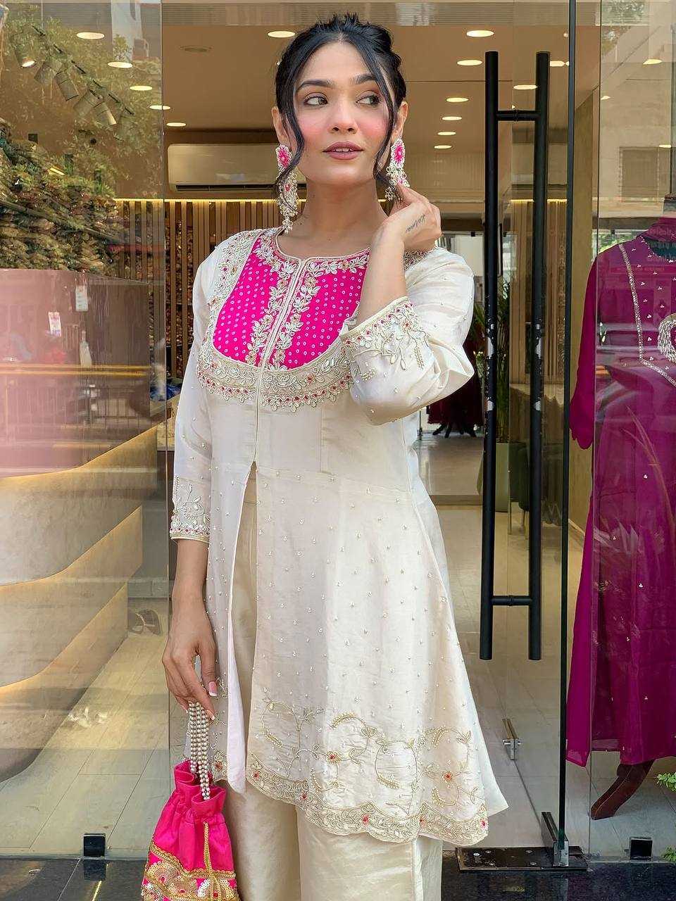 Ynf Heavy Roman Silk KESH499 5277 Western Wears Wholesale Co-ord Set Manufacturer