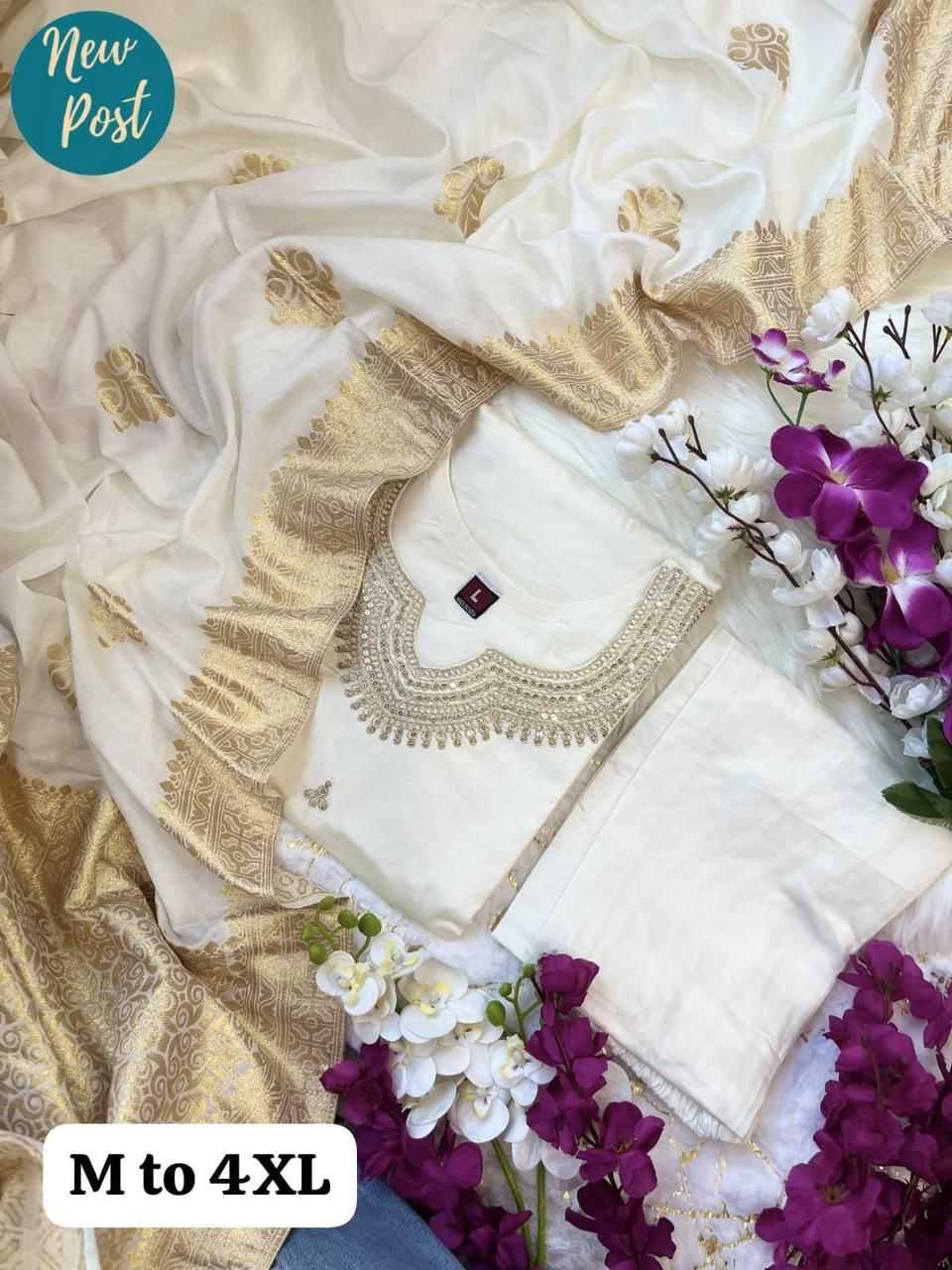 Ynf Heavy Roman Silk KESH502 1003 Suits & Dresses Wedding Collections Wholesale Embroidery Suits Ladies Silk Suit Designer Suits Manufacturer