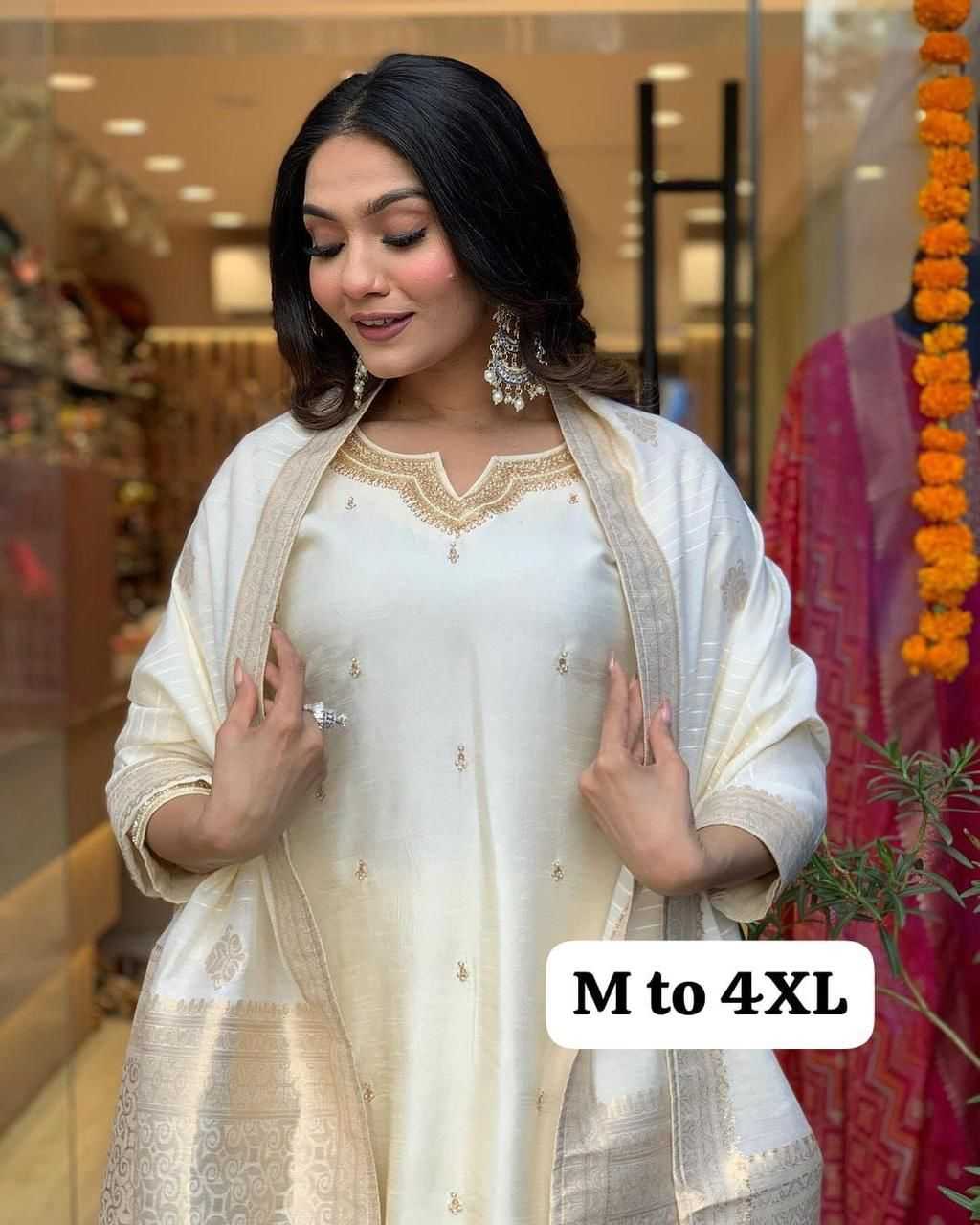 Ynf Heavy Roman Silk KESH502 1003 Suits & Dresses Wedding Collections Wholesale Embroidery Suits Ladies Silk Suit Designer Suits Manufacturer