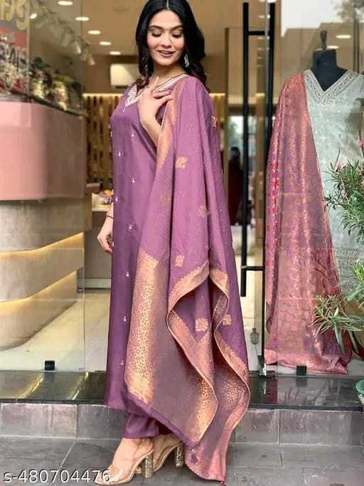 Ynf Heavy Roman Silk KESH502 1003 Suits & Dresses Wedding Collections Wholesale Embroidery Suits Ladies Silk Suit Designer Suits Manufacturer