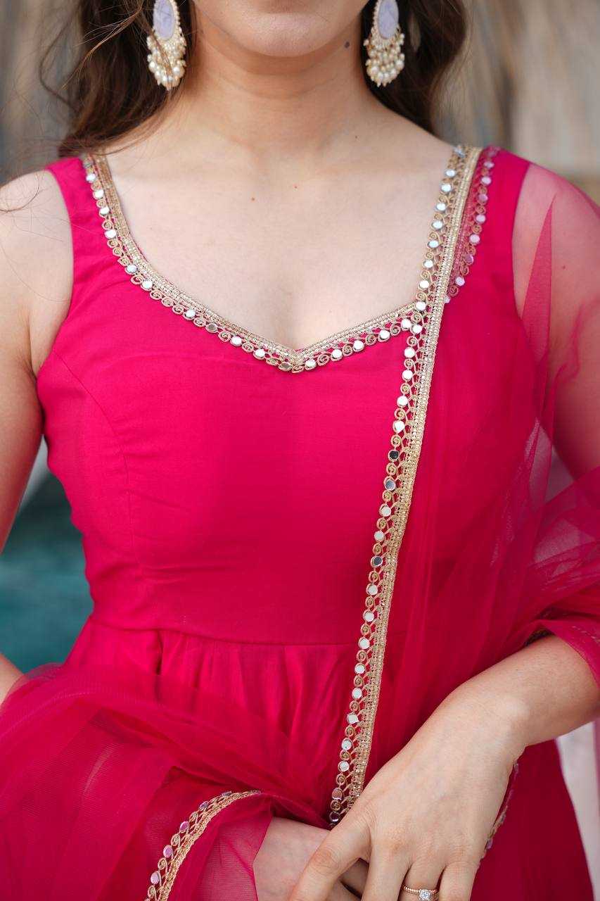 Ynf Heavy Roman Silk KESH504 285 Gowns Wedding Collections Festive Collections Wholesale Anarkali Gown Silk Gowns Gown With Dupatta Manufacturer