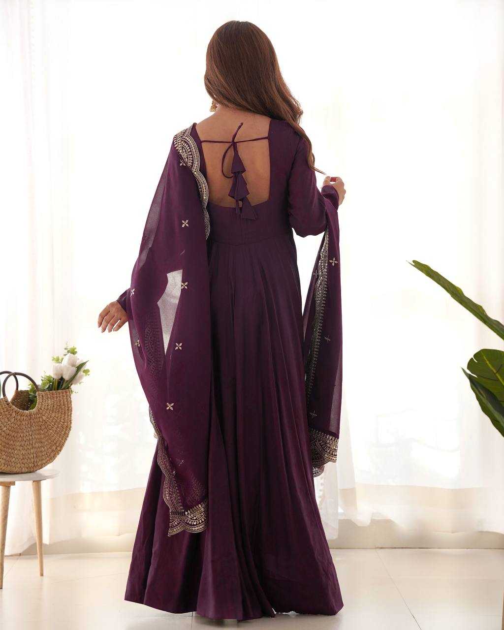 Ynf Heavy Roman Silk KESH504 40 Gowns Wedding Collections Festive Collections Wholesale Anarkali Gown Gown With Dupatta Wedding Outfits Manufacturer