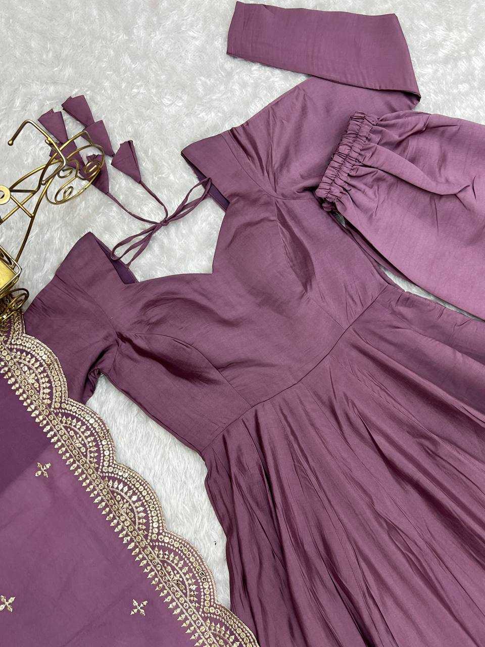 Ynf Heavy Roman Silk KESH504 40 Gowns Wedding Collections Festive Collections Wholesale Anarkali Gown Gown With Dupatta Wedding Outfits Manufacturer