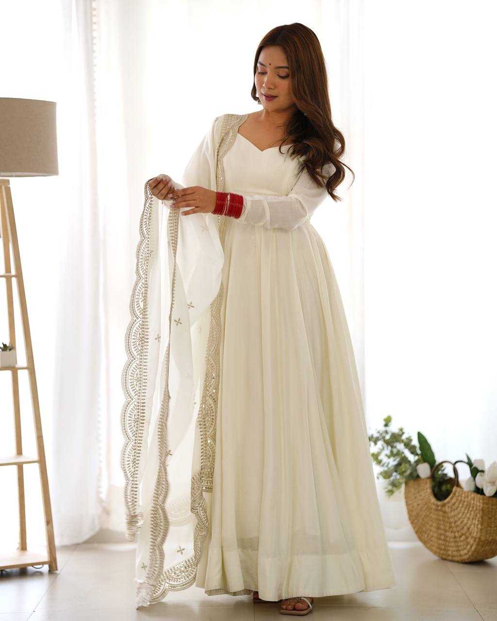 Ynf Heavy Roman Silk KESH504 40 Gowns Wedding Collections Festive Collections Wholesale Anarkali Gown Gown With Dupatta Wedding Outfits Manufacturer
