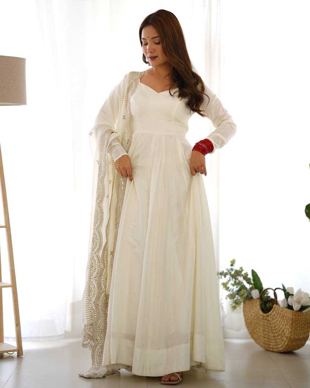 Ynf Heavy Roman Silk KESH504 40 Gowns Wedding Collections Festive Collections Wholesale Anarkali Gown Gown With Dupatta Wedding Outfits Manufacturer