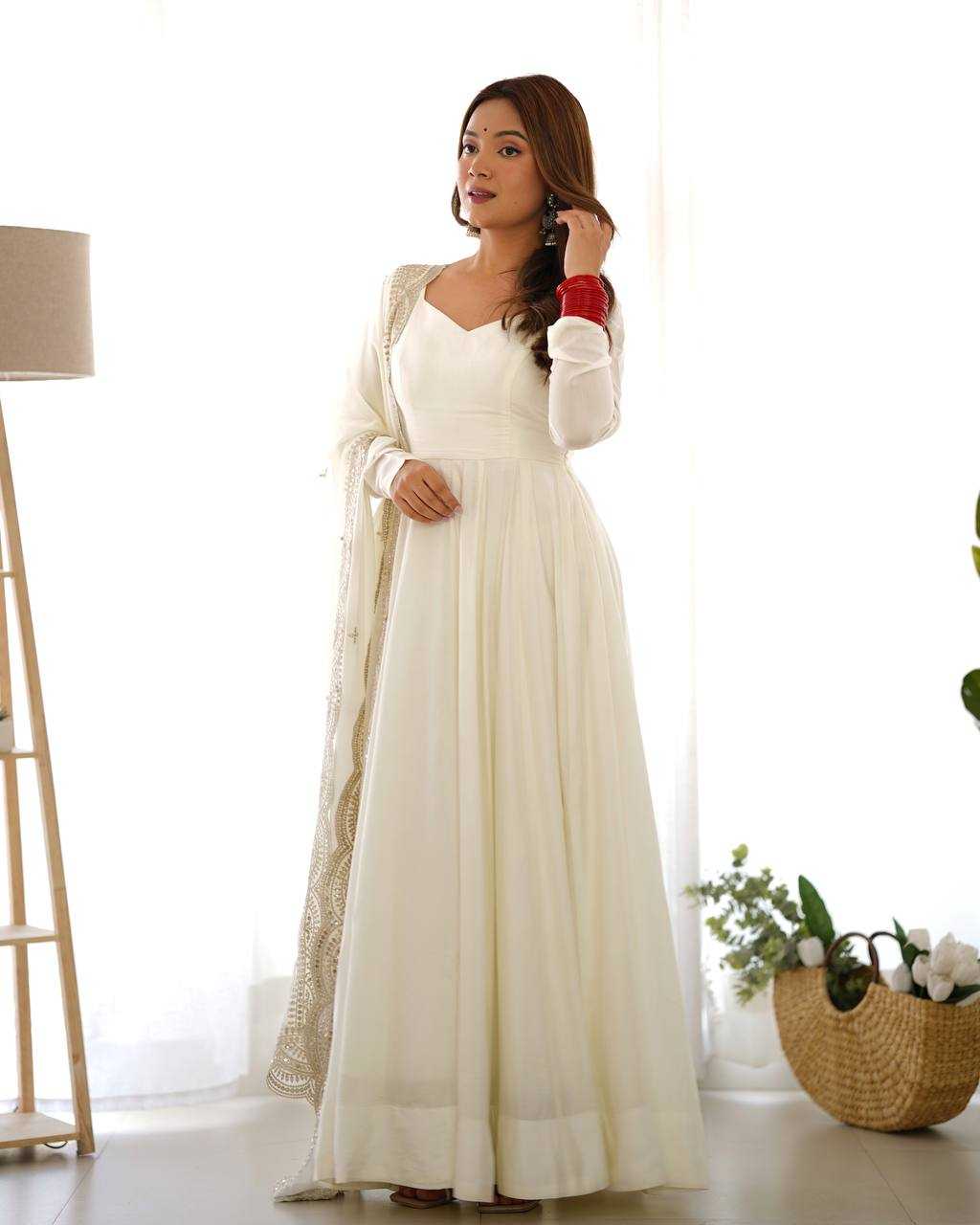 Ynf Heavy Roman Silk KESH504 40 Gowns Wedding Collections Festive Collections Wholesale Anarkali Gown Gown With Dupatta Wedding Outfits Manufacturer