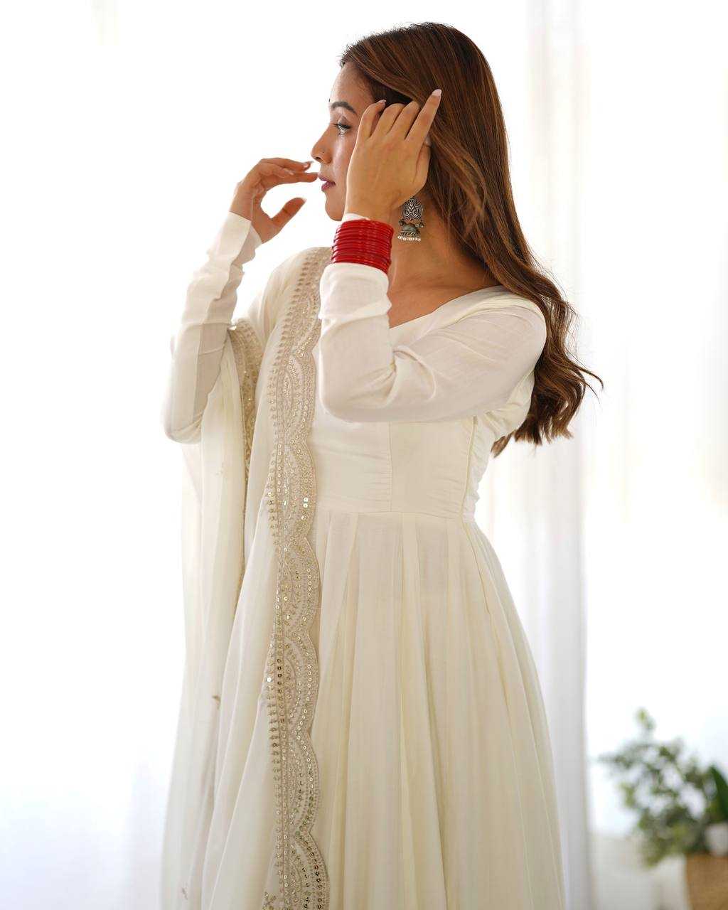 Ynf Heavy Roman Silk KESH504 40 Gowns Wedding Collections Festive Collections Wholesale Anarkali Gown Gown With Dupatta Wedding Outfits Manufacturer
