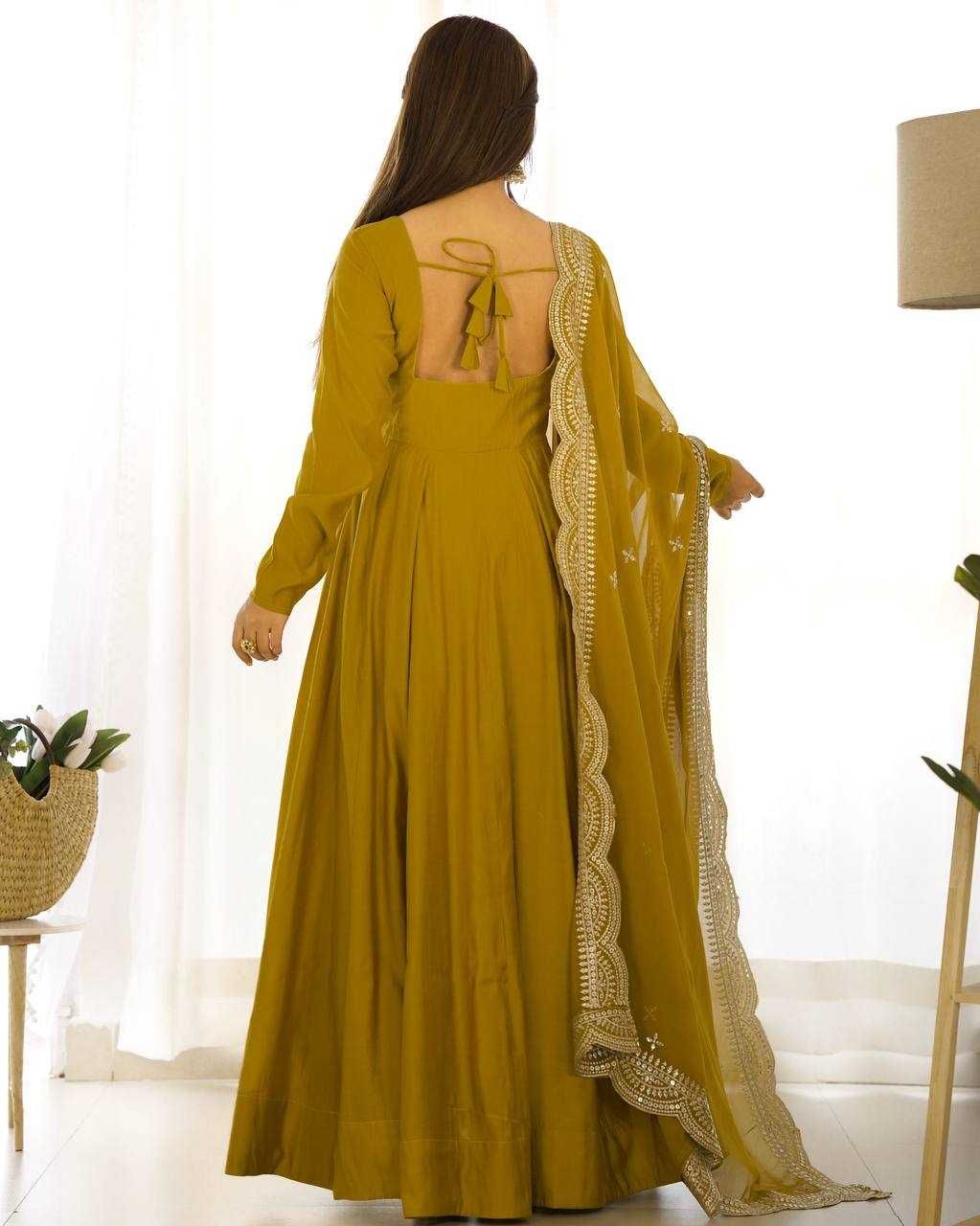 Ynf Heavy Roman Silk KESH504 40 Gowns Wedding Collections Festive Collections Wholesale Anarkali Gown Gown With Dupatta Wedding Outfits Manufacturer