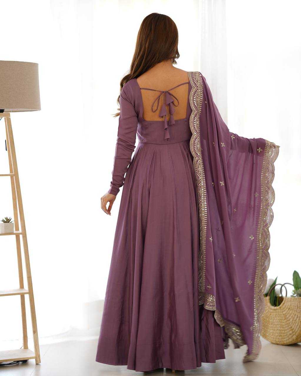 Ynf Heavy Roman Silk KESH504 40 Gowns Wedding Collections Festive Collections Wholesale Anarkali Gown Gown With Dupatta Wedding Outfits Manufacturer