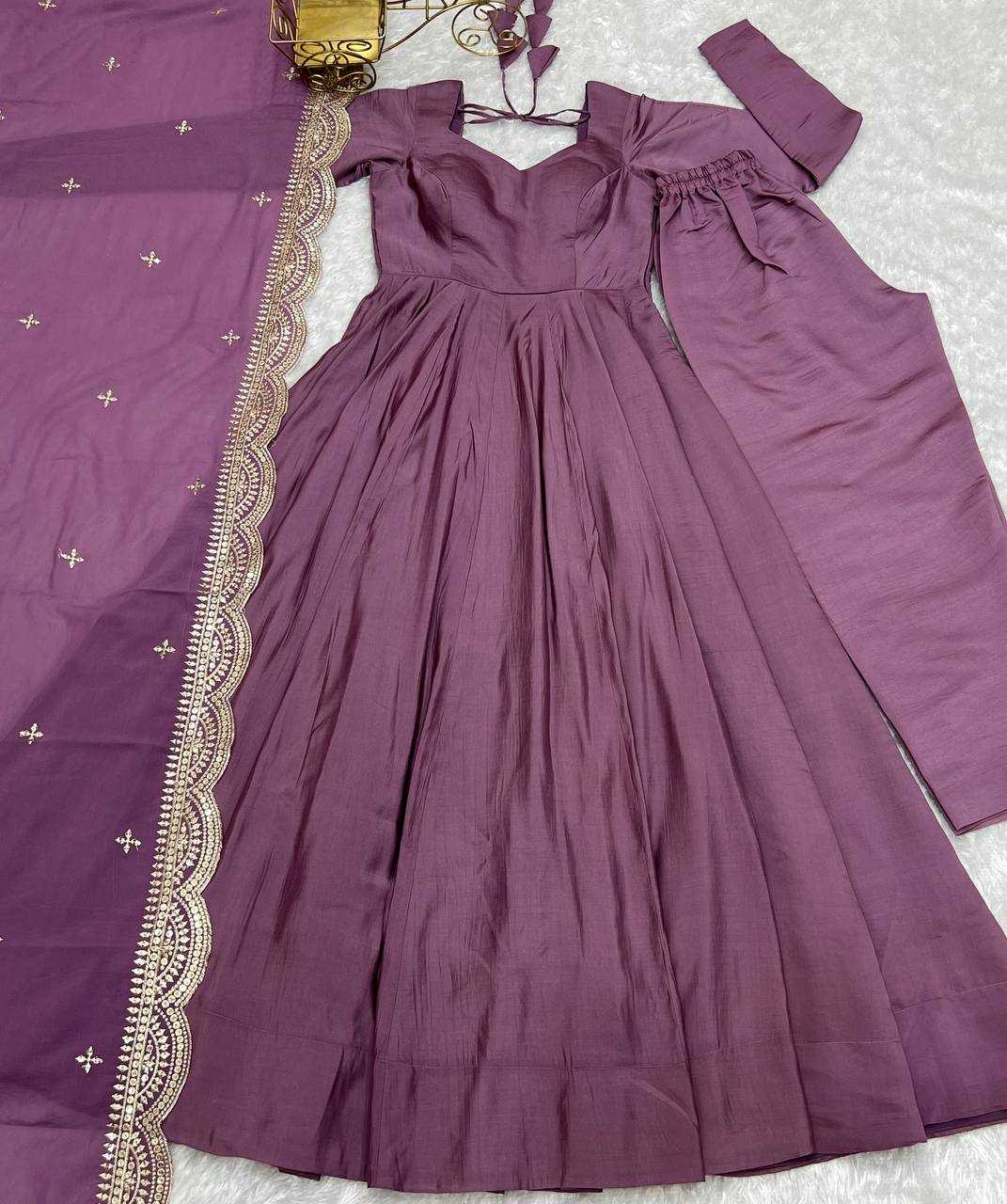 Ynf Heavy Roman Silk KESH504 40 Gowns Wedding Collections Festive Collections Wholesale Anarkali Gown Gown With Dupatta Wedding Outfits Manufacturer