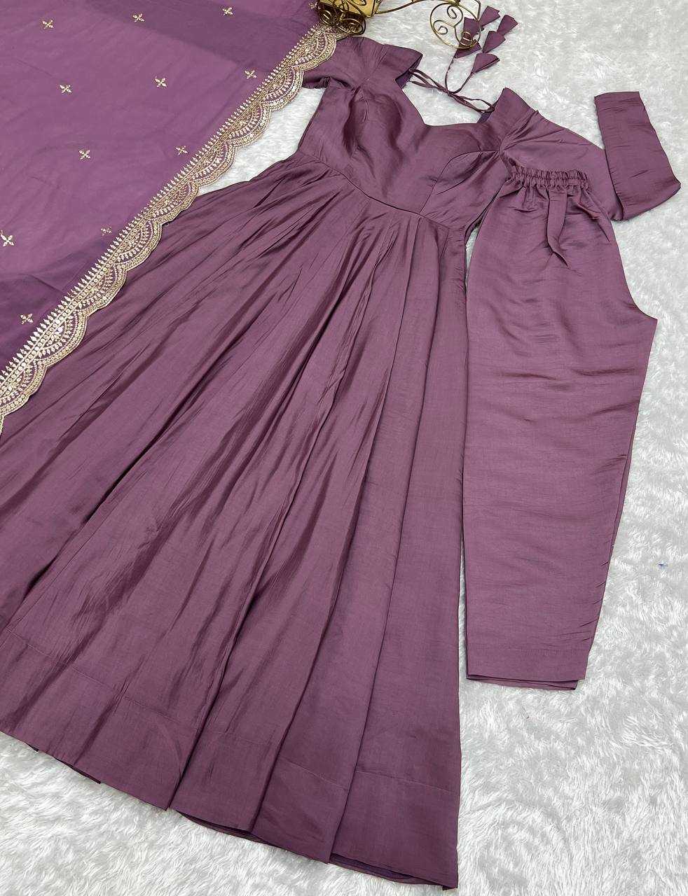 Ynf Heavy Roman Silk KESH504 40 Gowns Wedding Collections Festive Collections Wholesale Anarkali Gown Gown With Dupatta Wedding Outfits Manufacturer