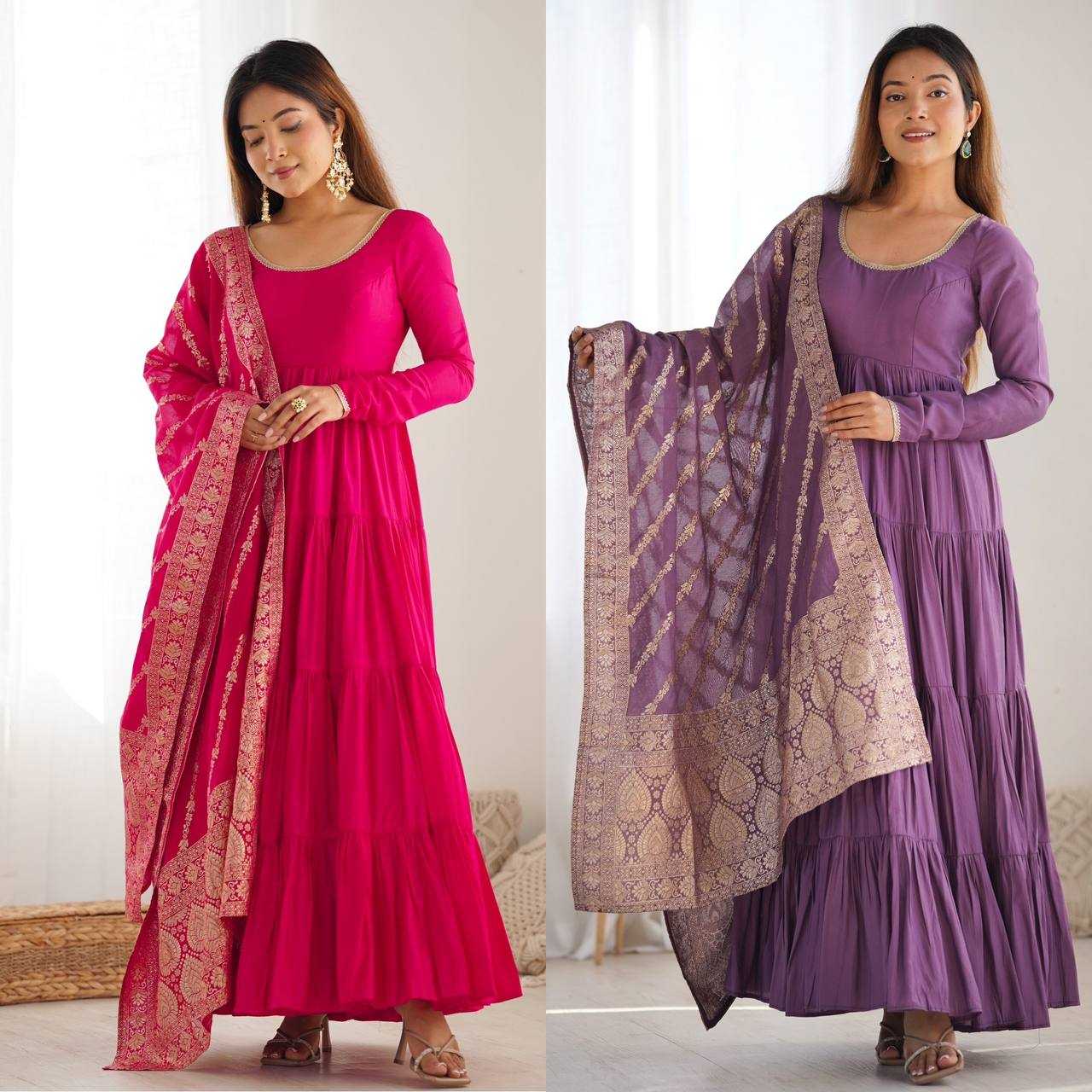 Ynf Heavy Roman Silk KESH504 47 Gowns Wedding Collections Wholesale Anarkali Gown Sangeet Outfits Manufacturer