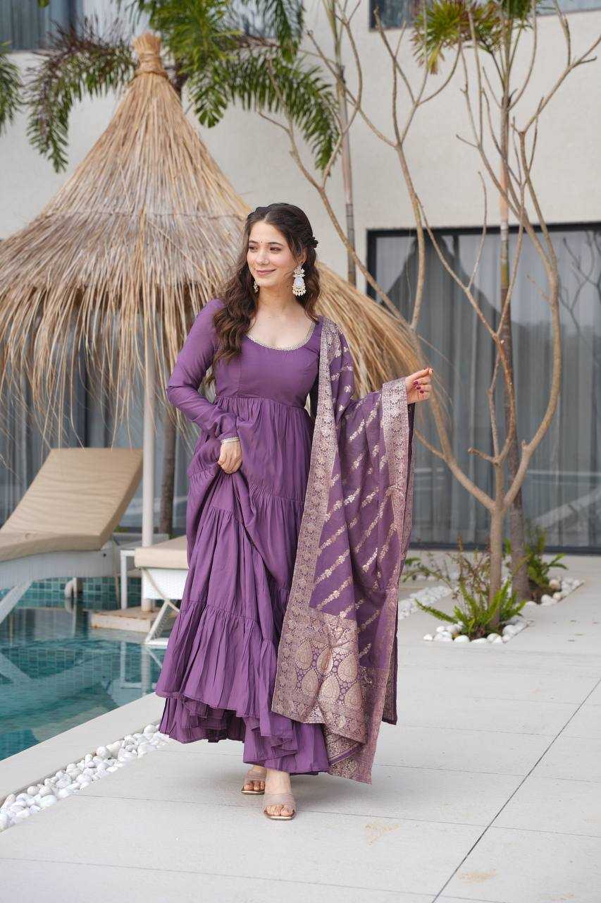 Ynf Heavy Roman Silk KESH504 47 Gowns Wedding Collections Wholesale Anarkali Gown Sangeet Outfits Manufacturer
