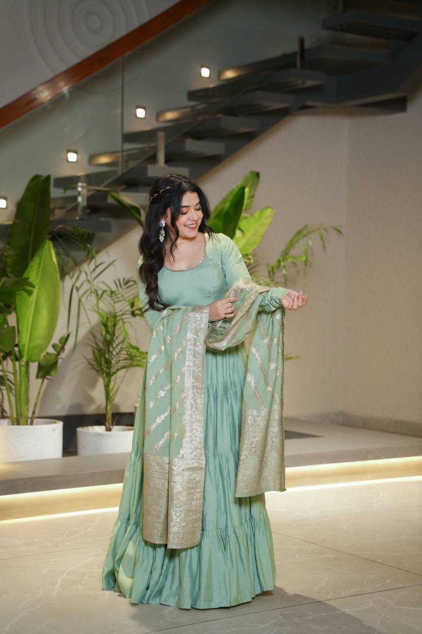 Ynf Heavy Roman Silk KESH504 47 Gowns Wedding Collections Wholesale Anarkali Gown Sangeet Outfits Manufacturer