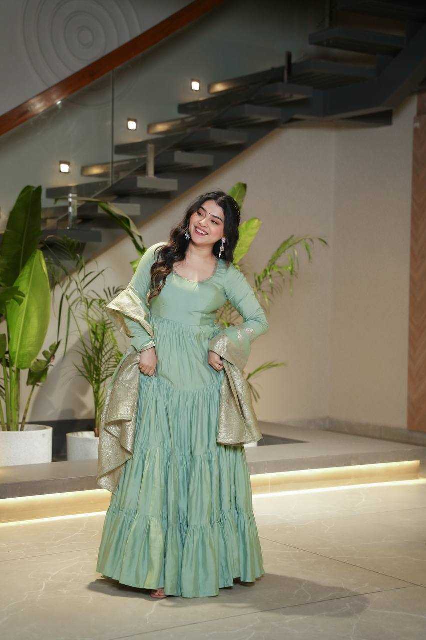 Ynf Heavy Roman Silk KESH504 47 Gowns Wedding Collections Wholesale Anarkali Gown Sangeet Outfits Manufacturer