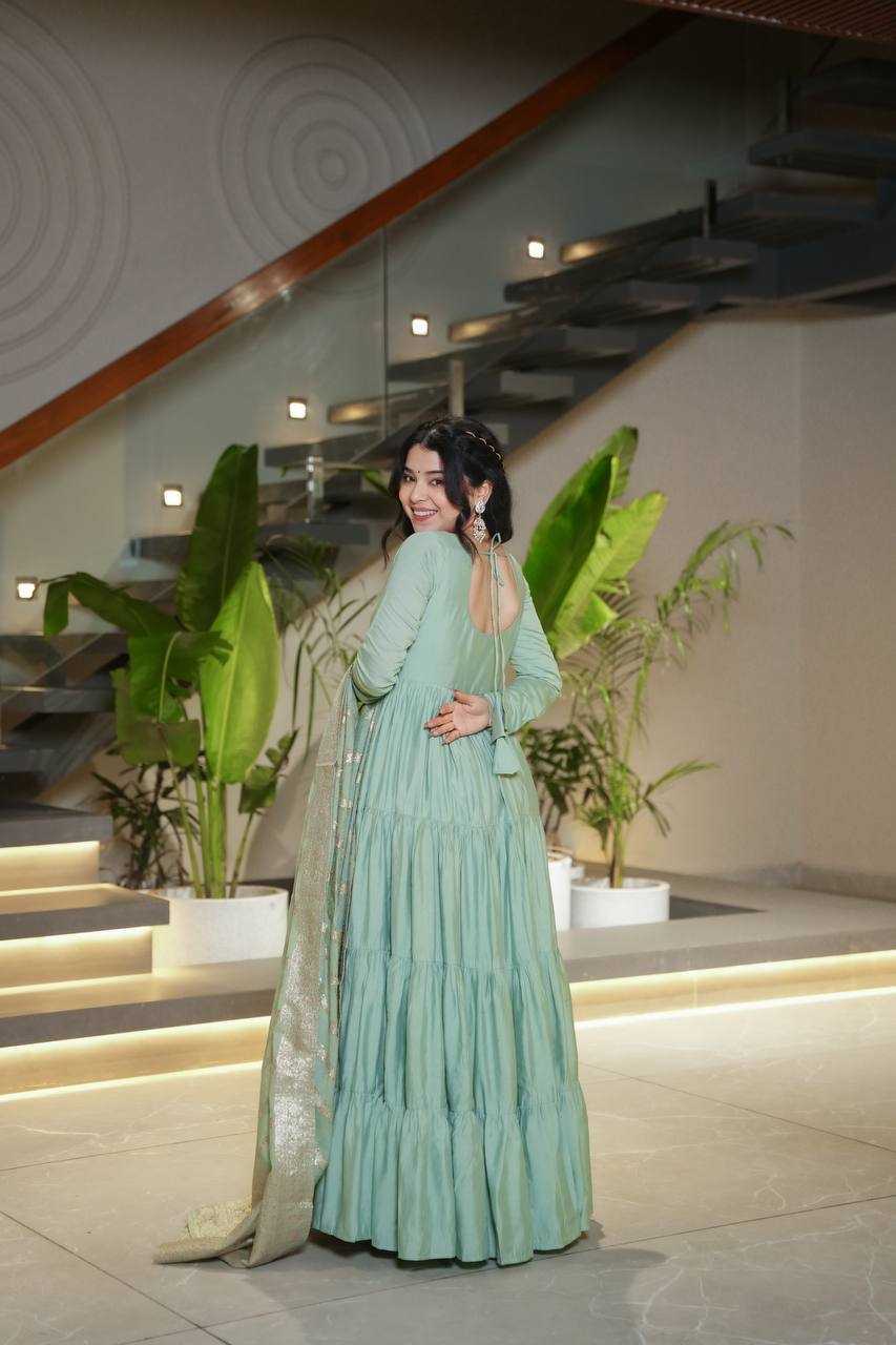 Ynf Heavy Roman Silk KESH504 47 Gowns Wedding Collections Wholesale Anarkali Gown Sangeet Outfits Manufacturer