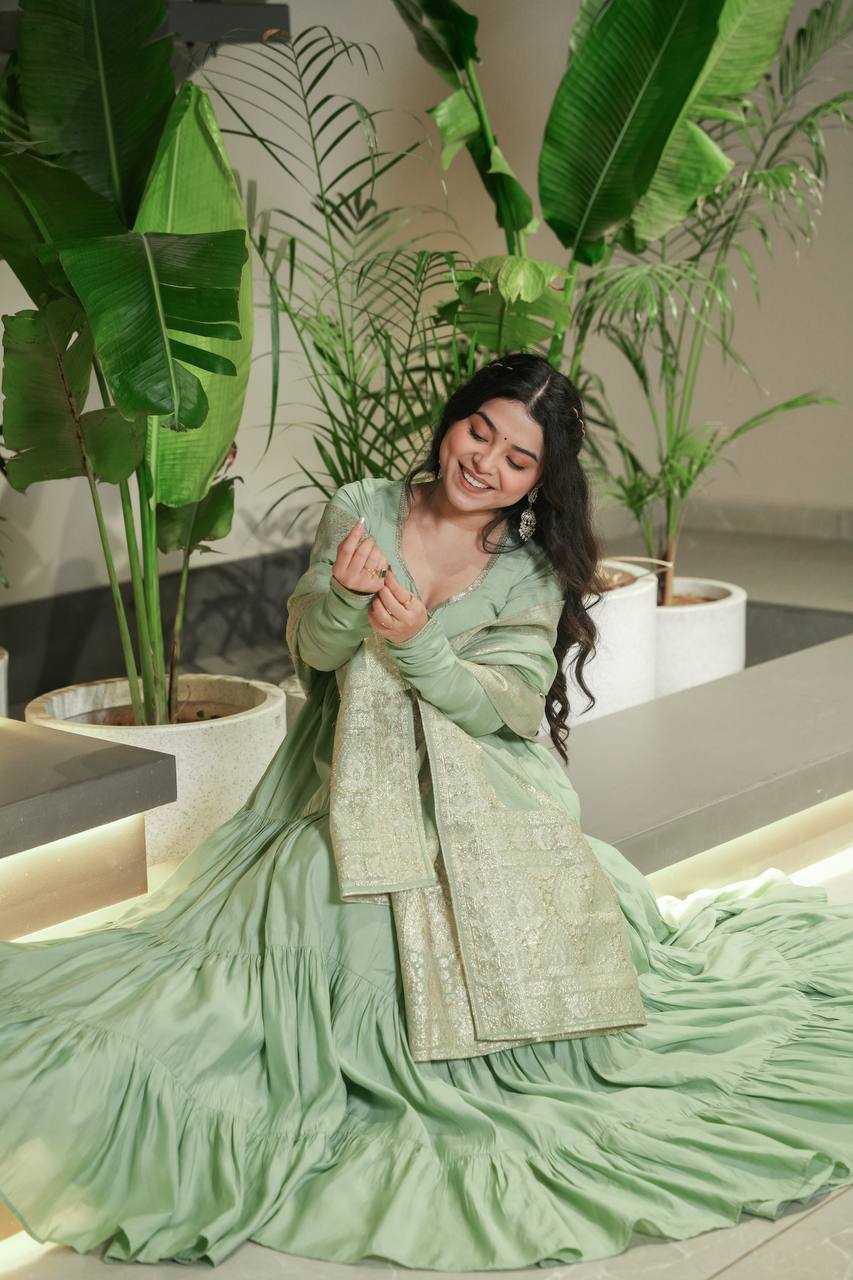 Ynf Heavy Roman Silk KESH504 47 Gowns Wedding Collections Wholesale Anarkali Gown Sangeet Outfits Manufacturer