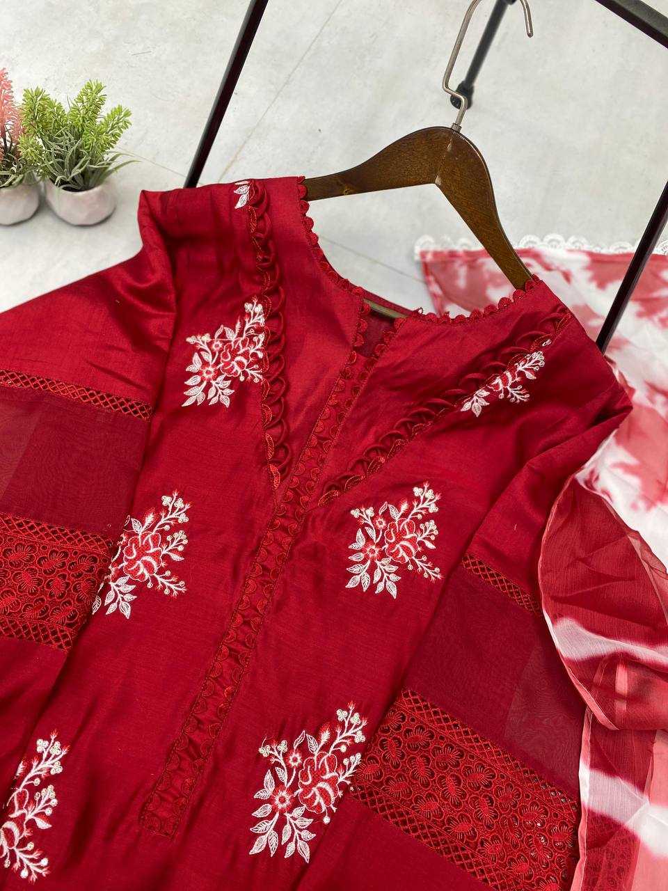 Ynf Heavy Roman Silk RIN141 1951 Suits & Dresses Wedding Collections Festive Collections Wholesale Embroidery Suits Ladies Silk Suit Wedding Outfits Manufacturer