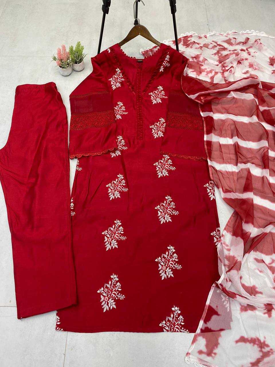 Ynf Heavy Roman Silk RIN141 1951 Suits & Dresses Wedding Collections Festive Collections Wholesale Embroidery Suits Ladies Silk Suit Wedding Outfits Manufacturer