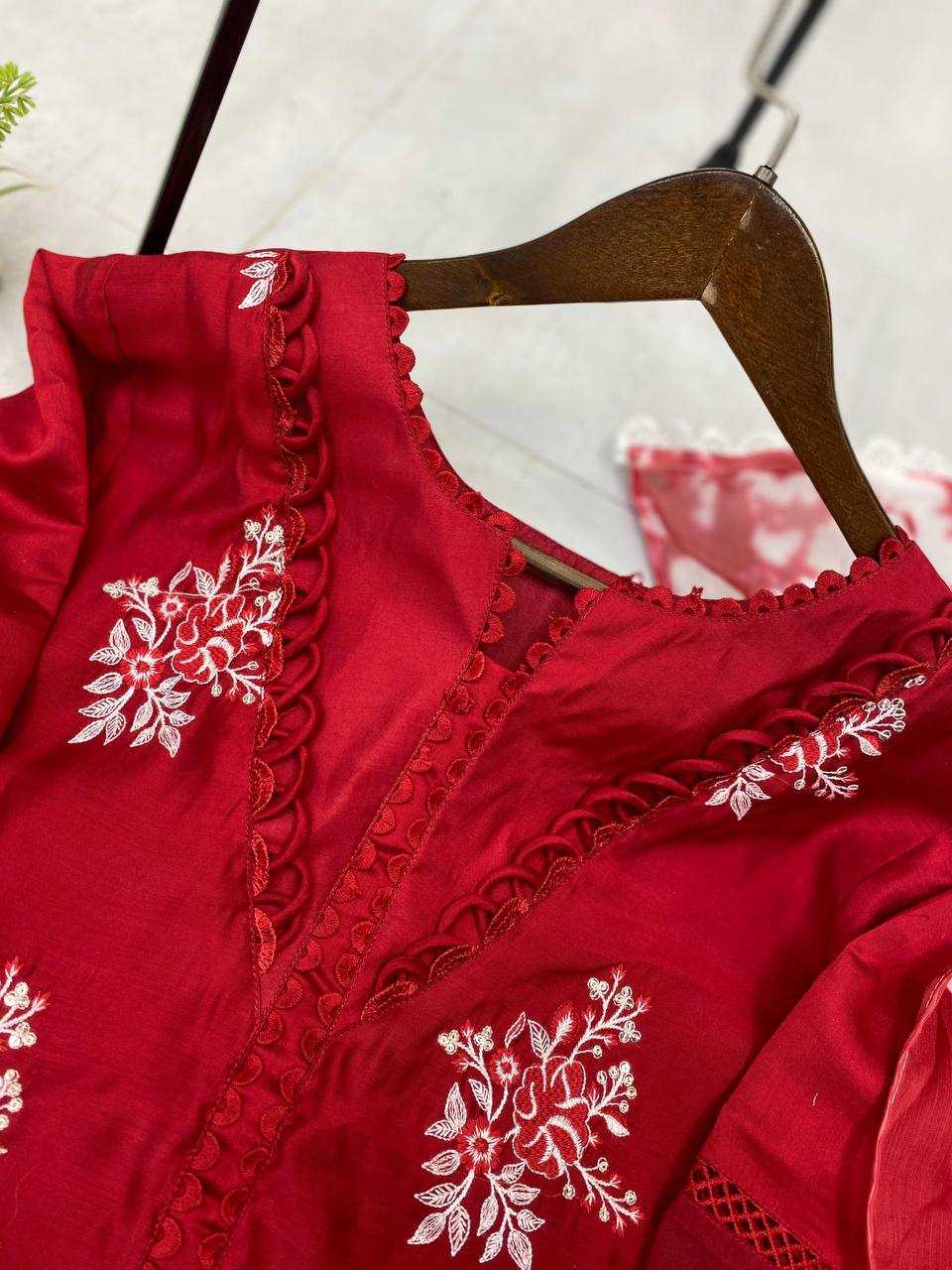Ynf Heavy Roman Silk RIN141 1951 Suits & Dresses Wedding Collections Festive Collections Wholesale Embroidery Suits Ladies Silk Suit Wedding Outfits Manufacturer