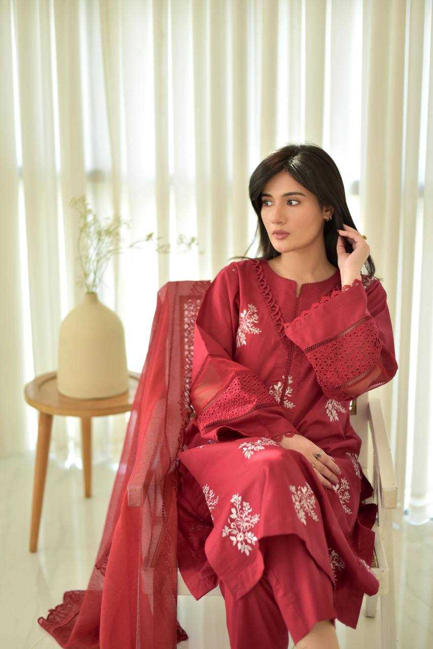 Ynf Heavy Roman Silk RIN141 1951 Suits & Dresses Wedding Collections Festive Collections Wholesale Embroidery Suits Ladies Silk Suit Wedding Outfits Manufacturer