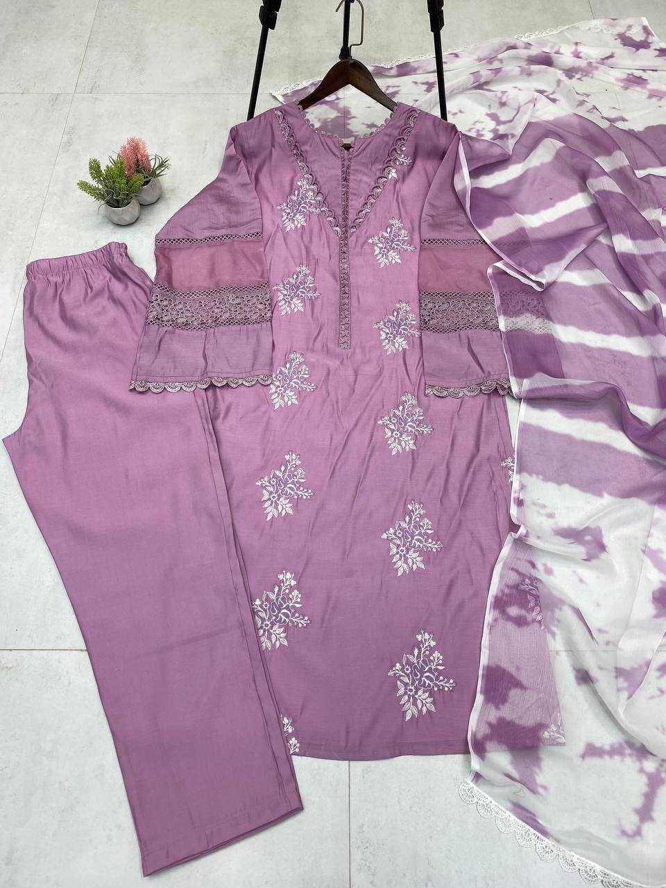 Ynf Heavy Roman Silk RIN141 1951 Suits & Dresses Wedding Collections Festive Collections Wholesale Embroidery Suits Ladies Silk Suit Wedding Outfits Manufacturer