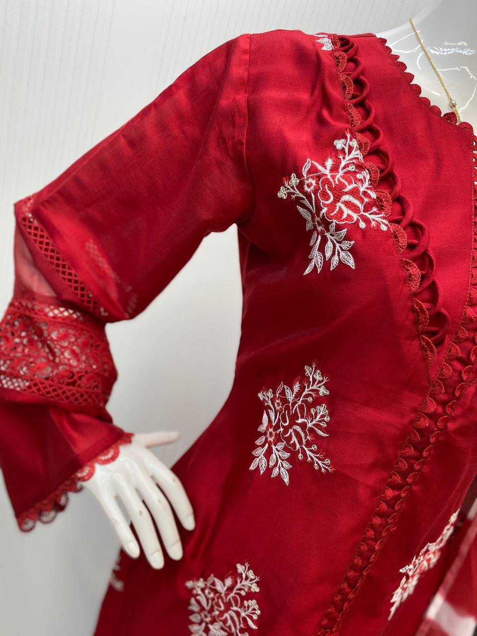 Ynf Heavy Roman Silk RIN141 1951 Suits & Dresses Wedding Collections Festive Collections Wholesale Embroidery Suits Ladies Silk Suit Wedding Outfits Manufacturer