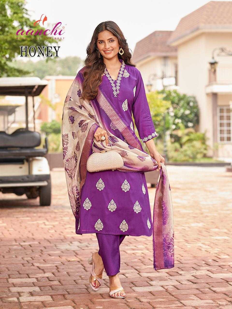 Ynf Heavy Roman Silk RIN190 AANCHI-HONEY Setwise Collections Wholesale Dresses & Suits Catalogs Manufacturer