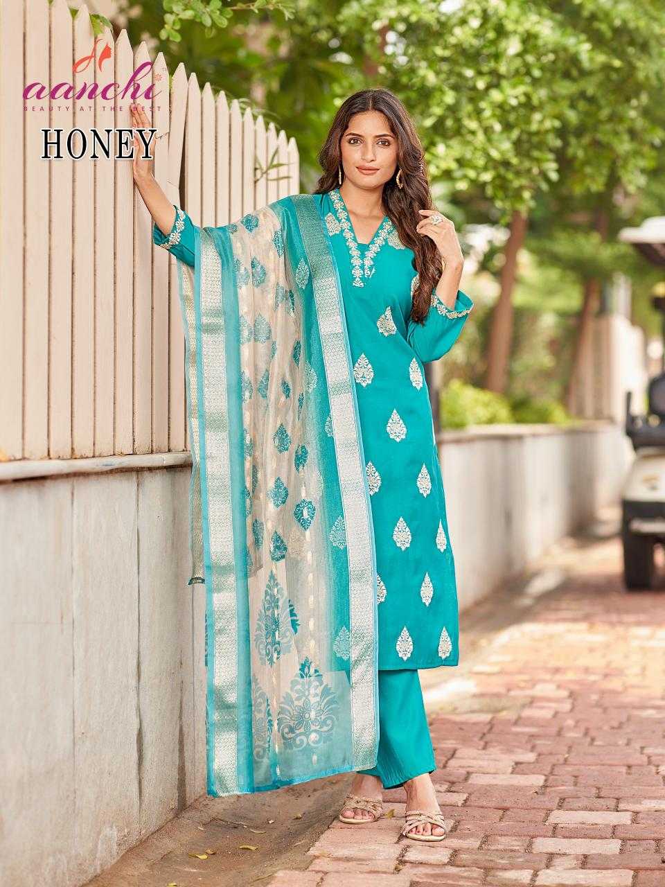 Ynf Heavy Roman Silk RIN190 AANCHI-HONEY Setwise Collections Wholesale Dresses & Suits Catalogs Manufacturer