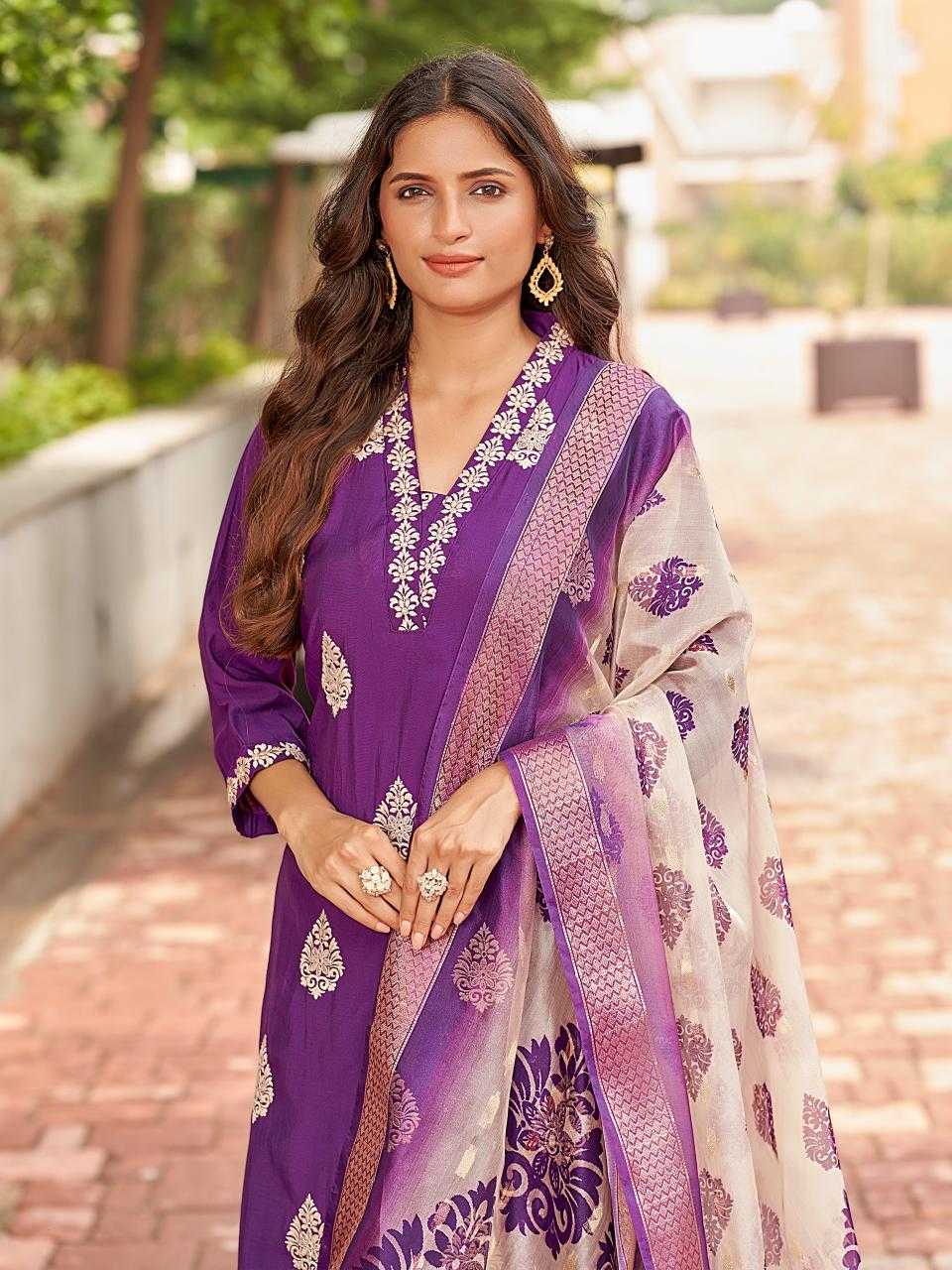 Ynf Heavy Roman Silk RIN190 AANCHI-HONEY Setwise Collections Wholesale Dresses & Suits Catalogs Manufacturer