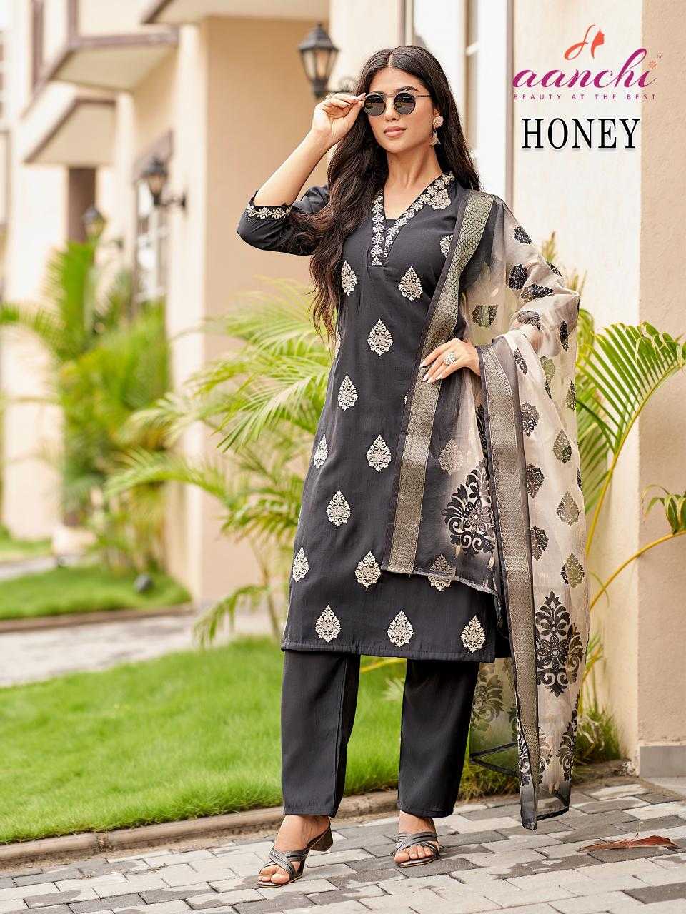 Ynf Heavy Roman Silk RIN190 AANCHI-HONEY Setwise Collections Wholesale Dresses & Suits Catalogs Manufacturer