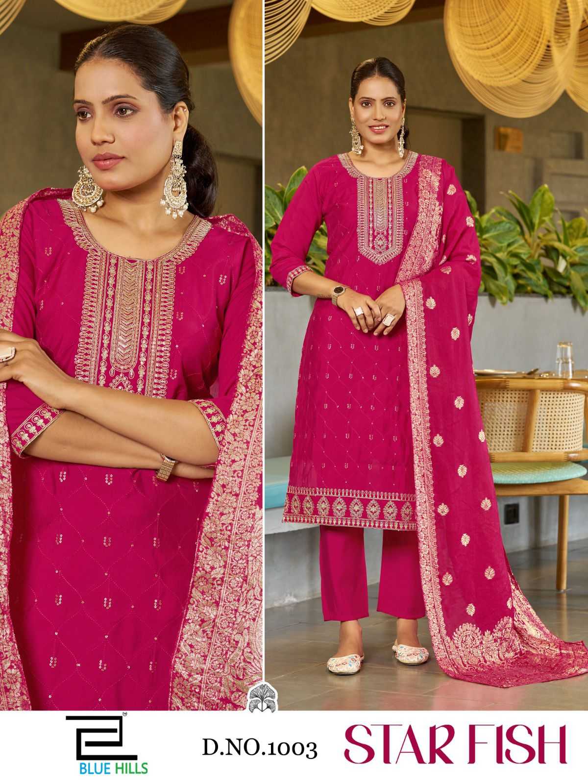 Ynf Heavy Roman Silk RIN190 BLUE HILLS-Star Fish Setwise Collections Wholesale Dresses & Suits Catalogs Manufacturer