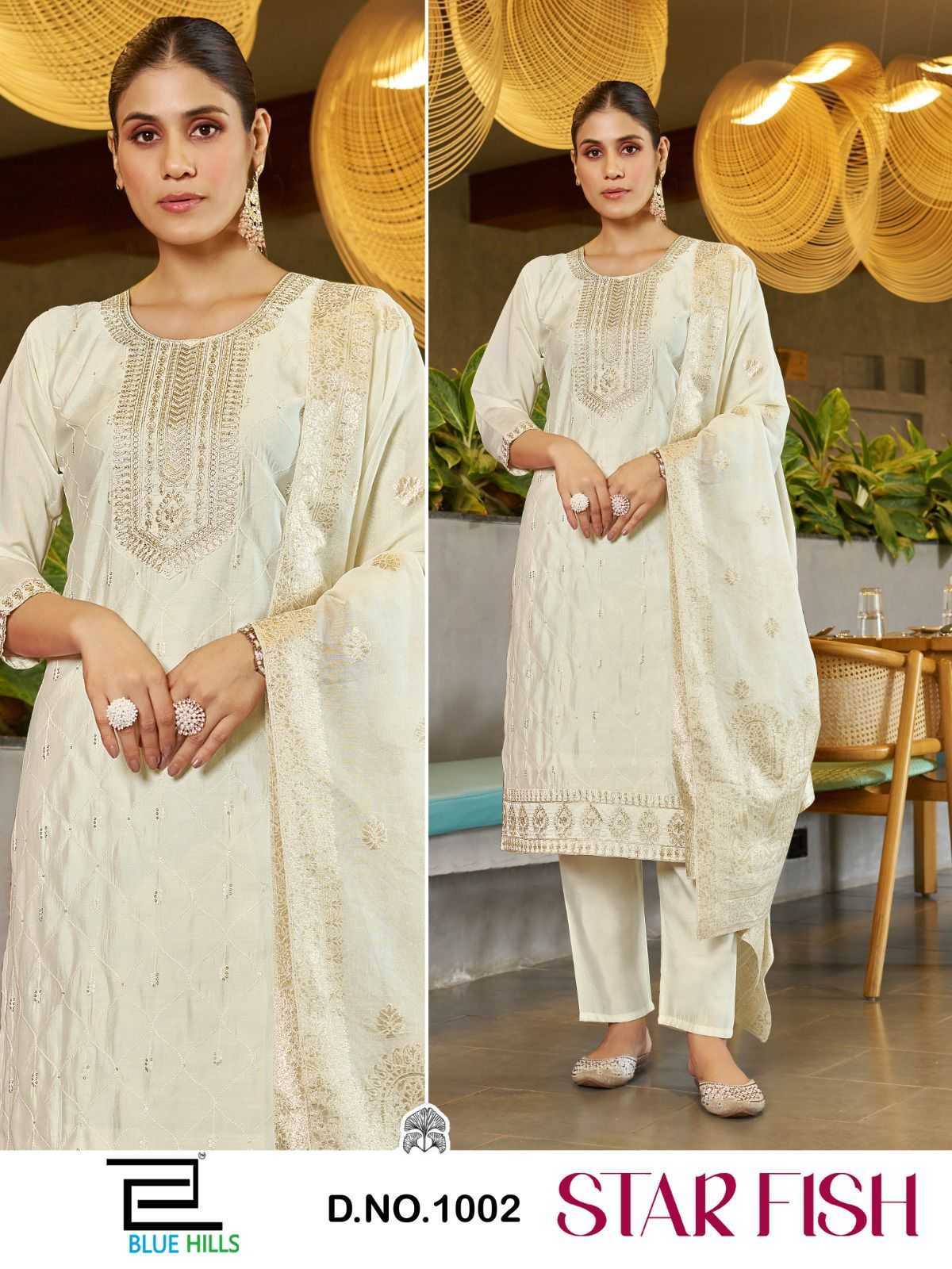 Ynf Heavy Roman Silk RIN190 BLUE HILLS-Star Fish Setwise Collections Wholesale Dresses & Suits Catalogs Manufacturer