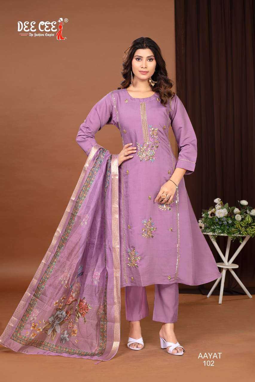Ynf Heavy Roman Silk RIN190 DEECEE-AAYAT Setwise Collections Wholesale Kurtis Catalogs Manufacturer