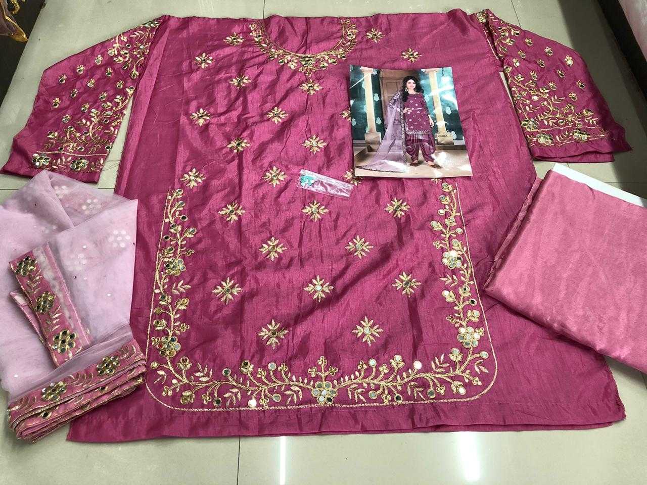 Ynf Heavy Silk KESH504 002021 Suits & Dresses Wedding Collections Festive Collections Wholesale Embroidery Suits Ladies Silk Suit Dhoti Salwar Suit Manufacturer
