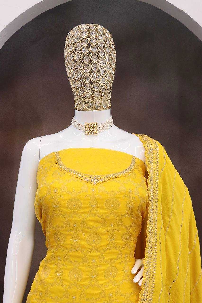 Ynf Jacquard KESH504 66211 Suits & Dresses Wholesale Ladies Suits Embroidery Suits Palazzo Suit Zari Work Suit Manufacturer