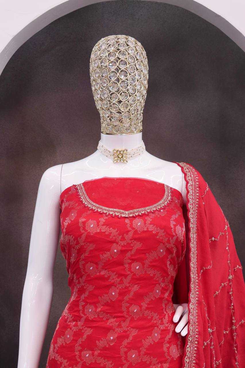 Ynf Jacquard KESH504 66211 Suits & Dresses Wholesale Ladies Suits Embroidery Suits Palazzo Suit Zari Work Suit Manufacturer