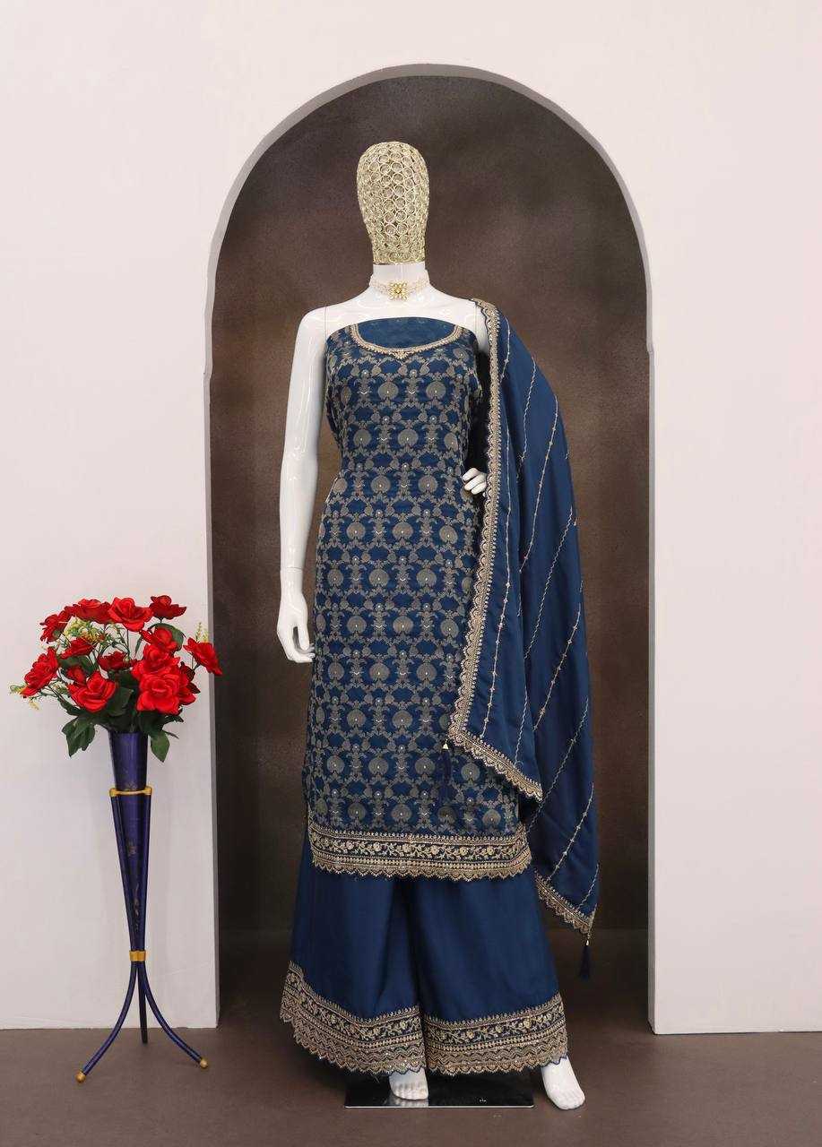 Ynf Jacquard KESH504 66211 Suits & Dresses Wholesale Ladies Suits Embroidery Suits Palazzo Suit Zari Work Suit Manufacturer