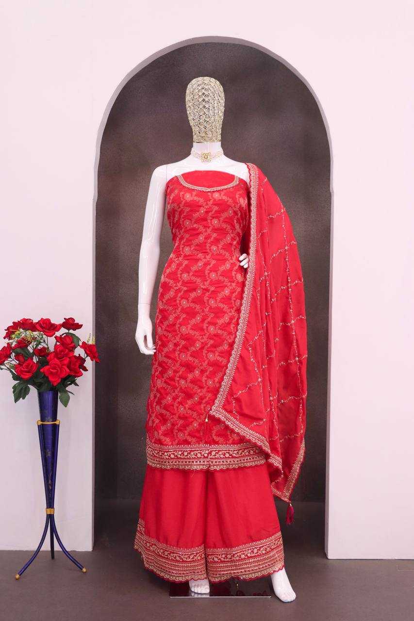 Ynf Jacquard KESH504 66211 Suits & Dresses Wholesale Ladies Suits Embroidery Suits Palazzo Suit Zari Work Suit Manufacturer