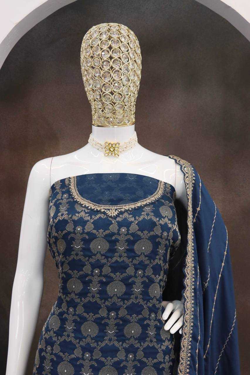 Ynf Jacquard KESH504 66211 Suits & Dresses Wholesale Ladies Suits Embroidery Suits Palazzo Suit Zari Work Suit Manufacturer