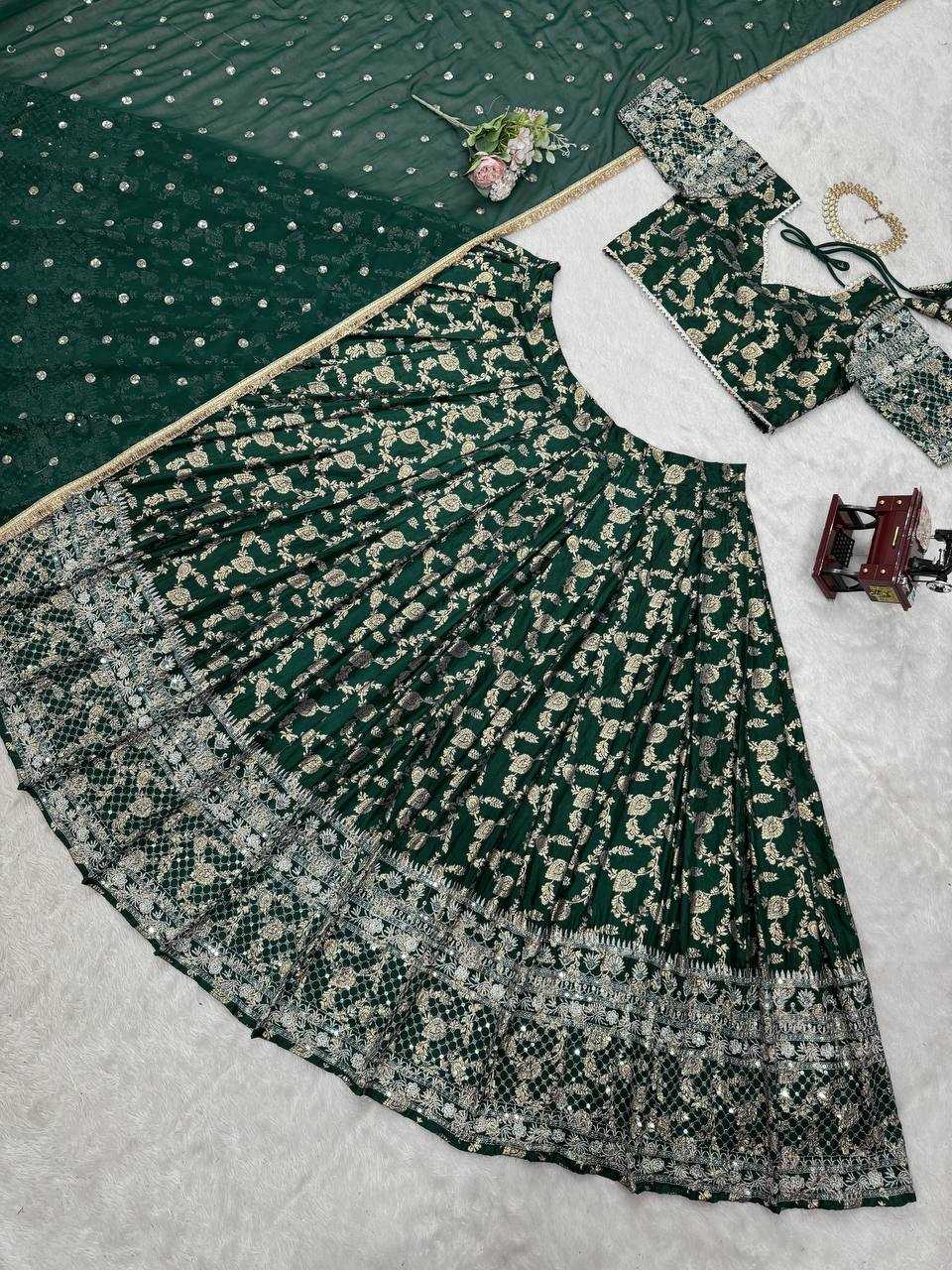 Ynf Jacquard RIN162 335 Lehengas Wedding Collections Festive Collections Wholesale Designer Lehenga Choli Lehenga With Dupatta Sequins Lehenga Manufacturer