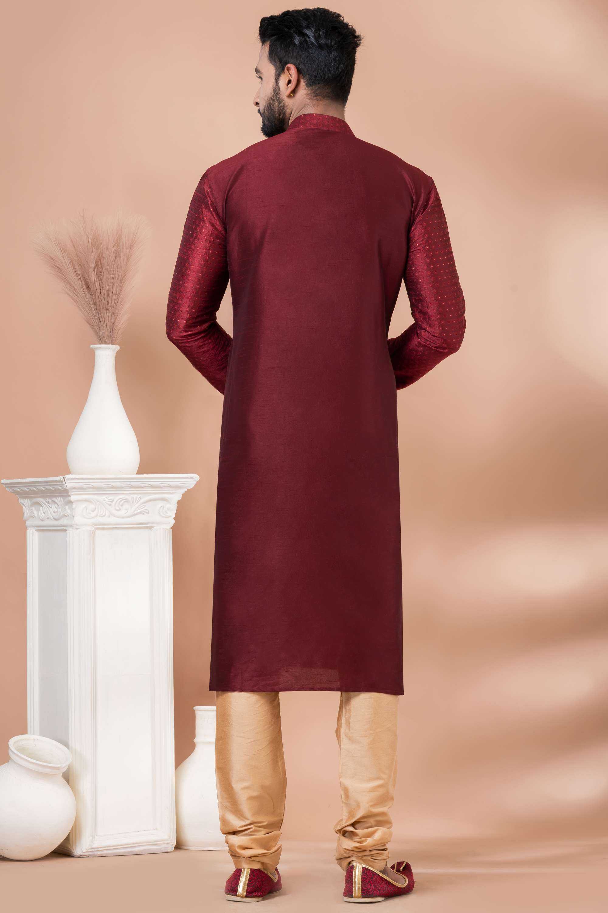 Ynf Jacquard RIN223 3371B Mens Wear Wholesale Mens Kurtas Mens Kurta Pyjama Men Wedding kurta Manufacturer