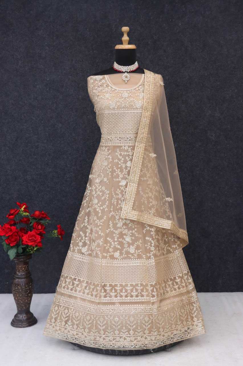 Ynf Japan Sartin KESH504 8397 Gowns Wholesale Embroidery Gowns Anarkali Gown Long Gowns Sequin Gowns Manufacturer