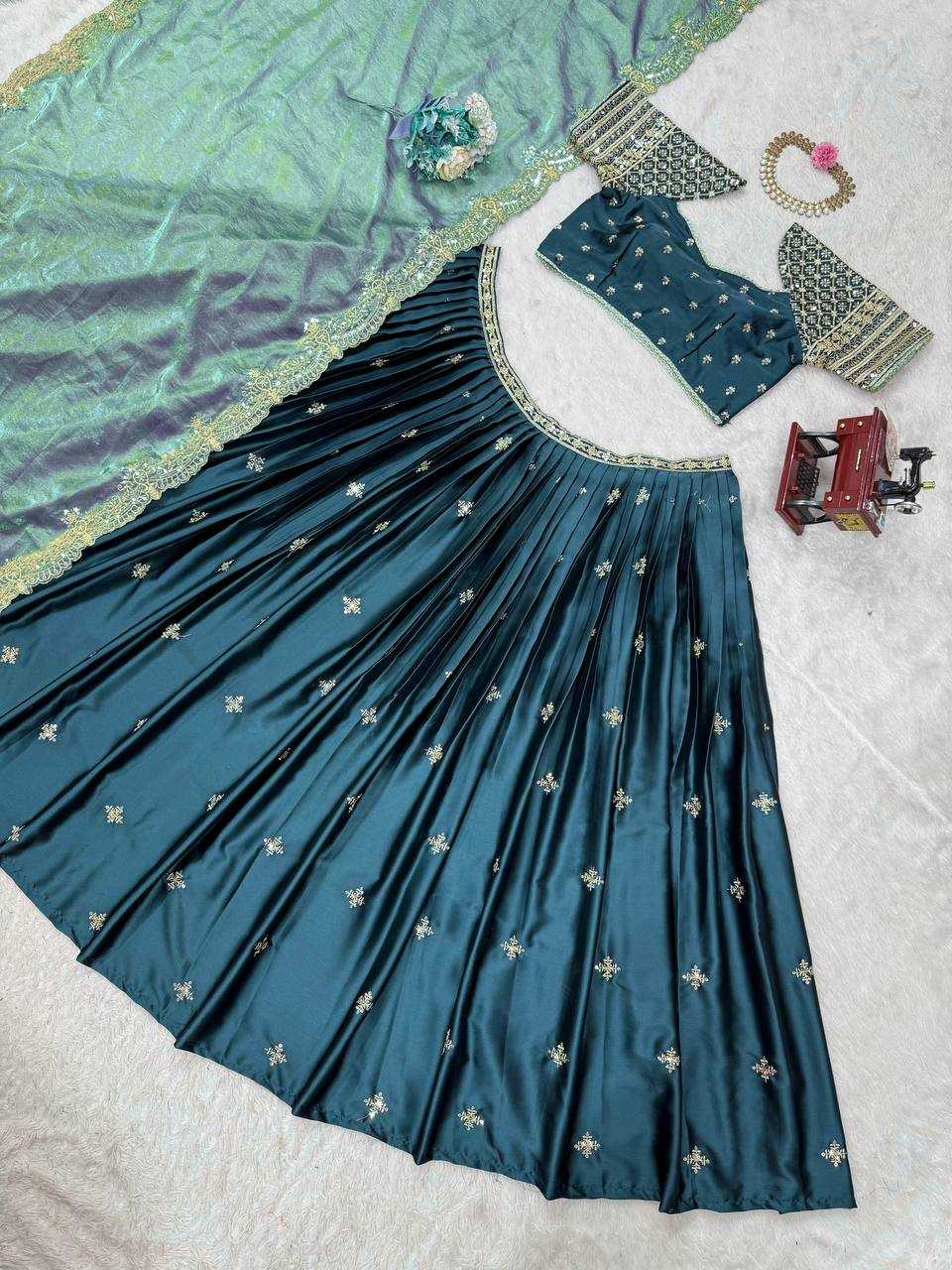Ynf Japan Sartin RIN162 361 Lehengas Wholesale Designer Lehenga Fancy Lehenga Satin Lehenga Manufacturer