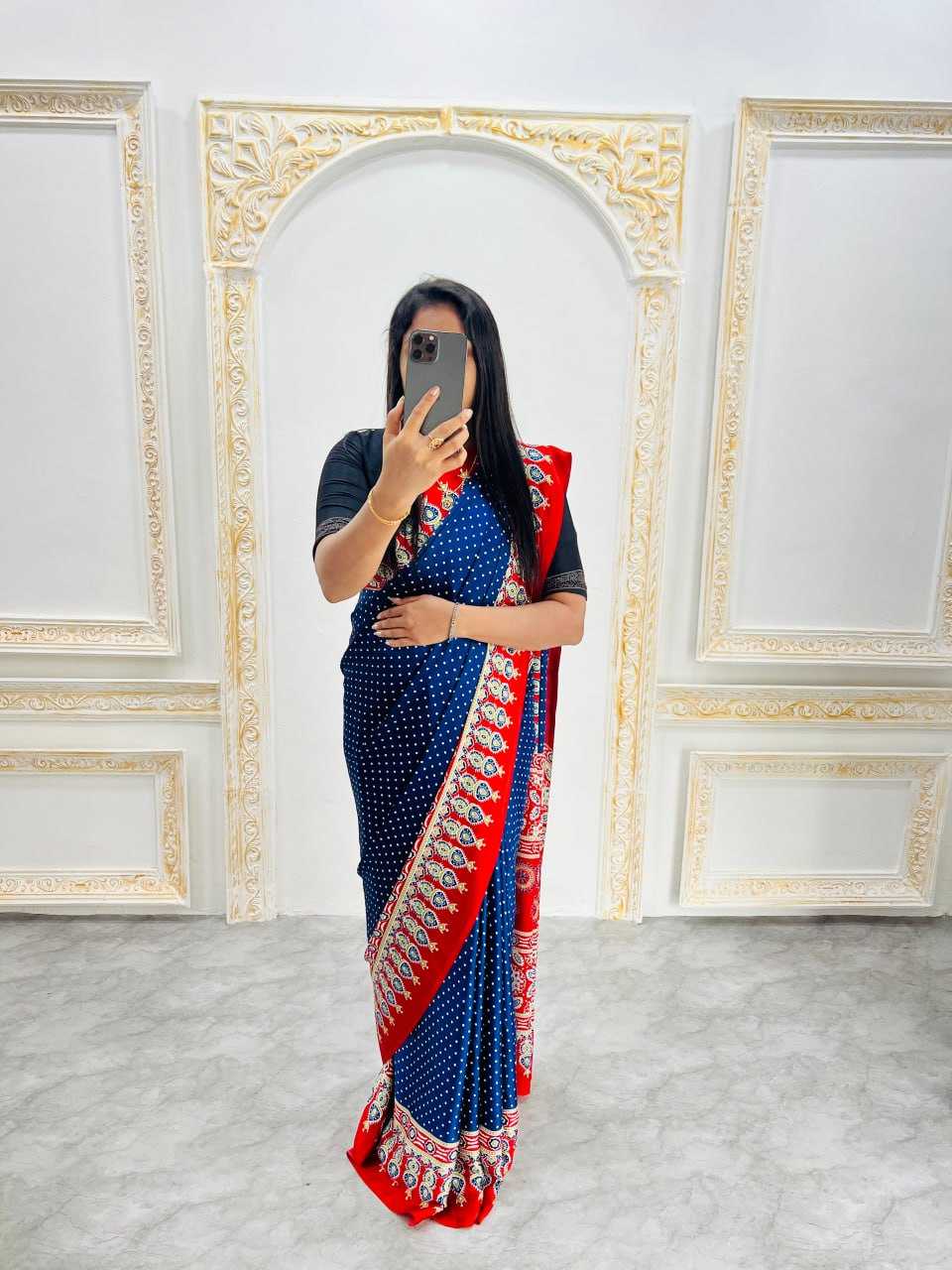 Ynf Japan Sartin RIN207 2235 Sarees Wholesale Fancy Sarees Printed Sarees Ladies Sarees Manufacturer