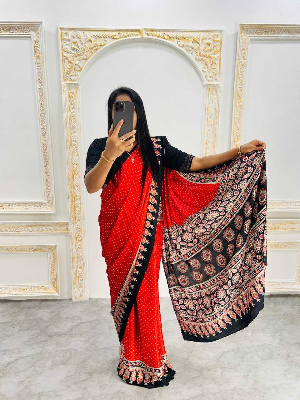 Ynf Japan Sartin RIN207 2235 Sarees Wholesale Fancy Sarees Printed Sarees Ladies Sarees Manufacturer