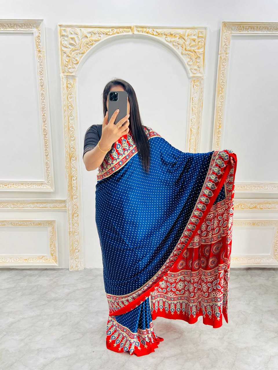 Ynf Japan Sartin RIN207 2235 Sarees Wholesale Fancy Sarees Printed Sarees Ladies Sarees Manufacturer