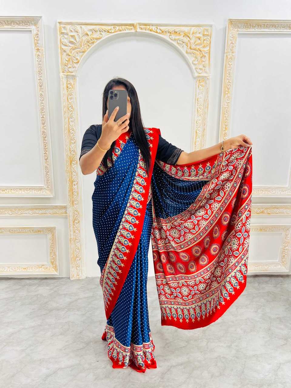 Ynf Japan Sartin RIN207 2235 Sarees Wholesale Fancy Sarees Printed Sarees Ladies Sarees Manufacturer